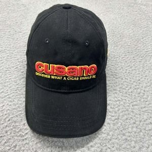 Cusano Fine Cigars Hat Cap Mens One Size Strapback Black Tobacco Products